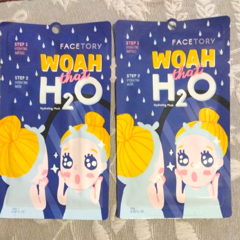 Facetory Woah That H2O Hydrating Mask - 2 Masks